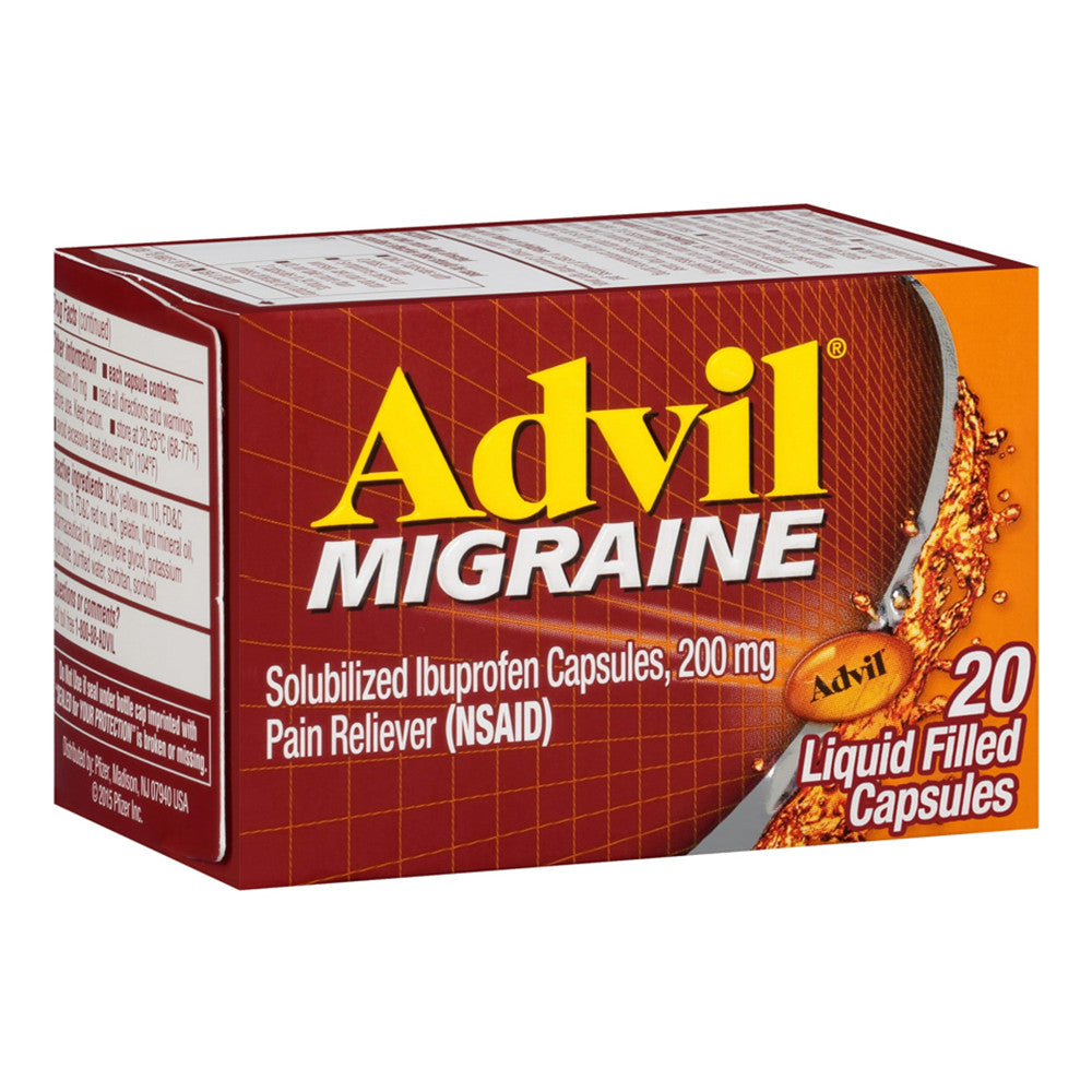 Advil Migraine Pain Reliever Liqui-Gels - 20 Ea